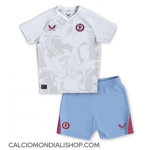 Maglie da calcio Aston Villa Seconda Maglia Bambino 2023-24 Manica Corta (+ Pantaloni corti)
